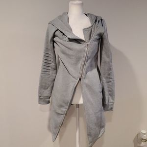 Red Fox hooded sweatshirt jacket, S, grey